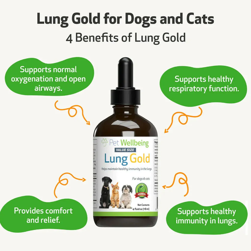 Lung Gold - Lower Respiratory Tract Support for Dogs (2 oz)