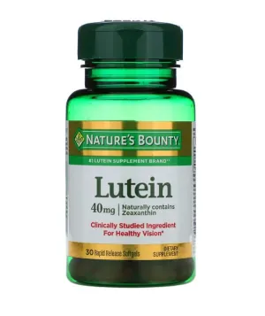 Lutein, 40 mg, 30 Rapid Release Softgels, Nature's Bounty