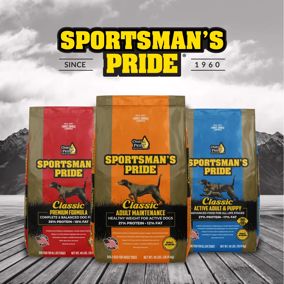 Maintenance Dog Food | 40 LB | Sportsman's Pride