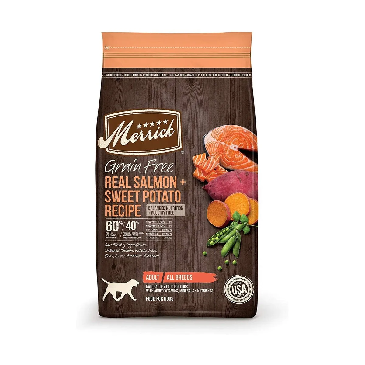 Merrick Grain Free Salmon Sweet Potato Dry Dog Food 22lb