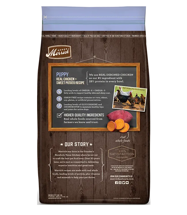 Merrick Puppy Chicken & Sweet Potato Dry Dog Food