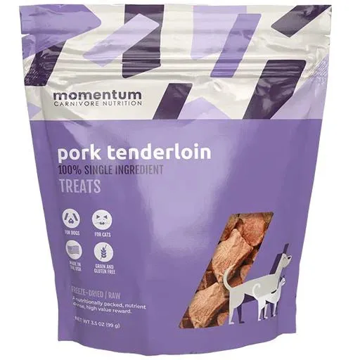 Momentum Freeze-Dried Pork Tenderloin 3.5-oz, Dog & Cat Treat