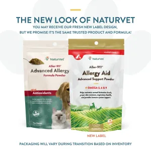 NaturVet Aller-911 Advanced Allergy Aid Formula Powder 9oz