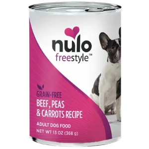 Nulo Freestyle Grain-Free Beef, Peas & Carrots Recipe Wet Dog Food, 13 oz