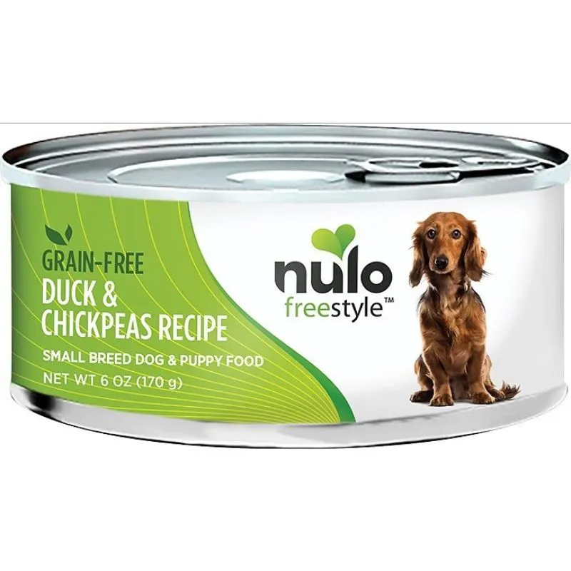 Nulo Freestyle Grain Free Small Breed & Puppy Duck & Chickpeas Dog Food 6oz