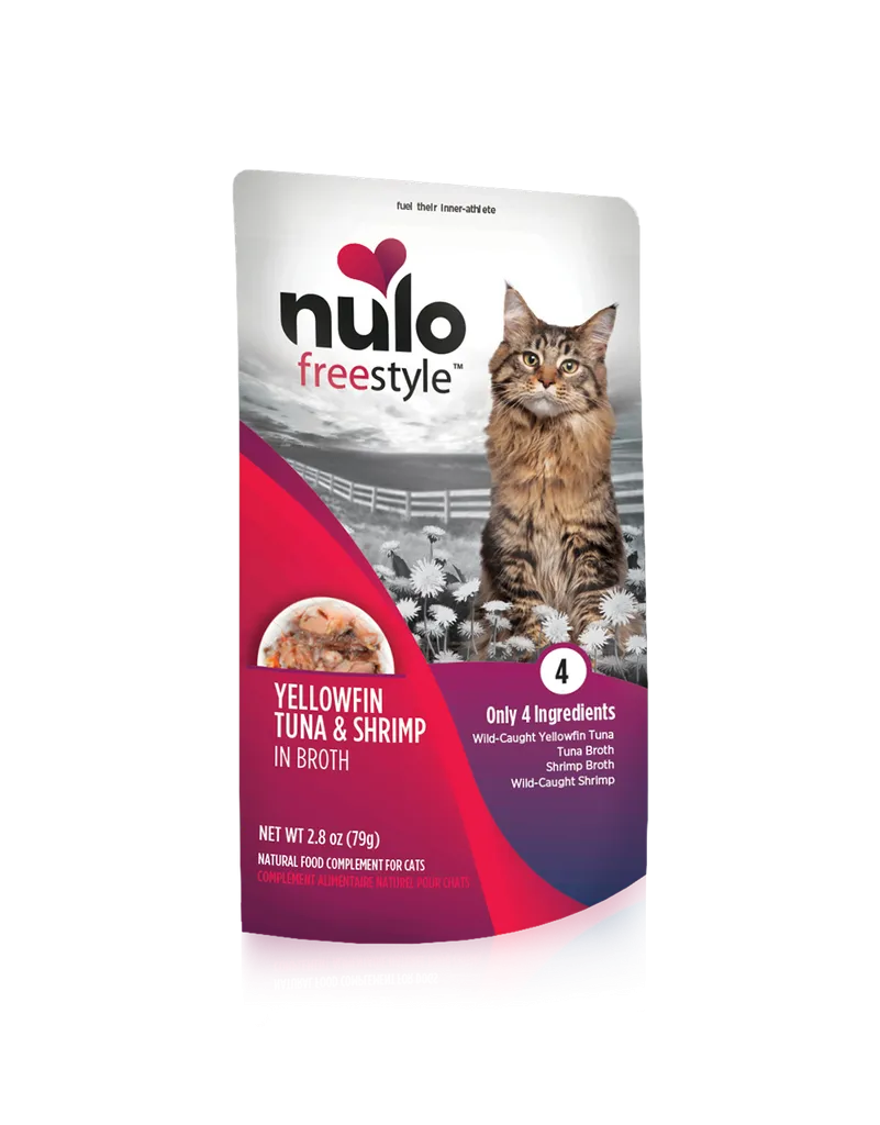 Nulo Freestyle Yellowfin Tuna & Shrimp in Broth Recipe Cat Food