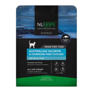 Nutripe Cat Essence Australian Salmon & Hormone-Free Chicken with Green Tripe 200g