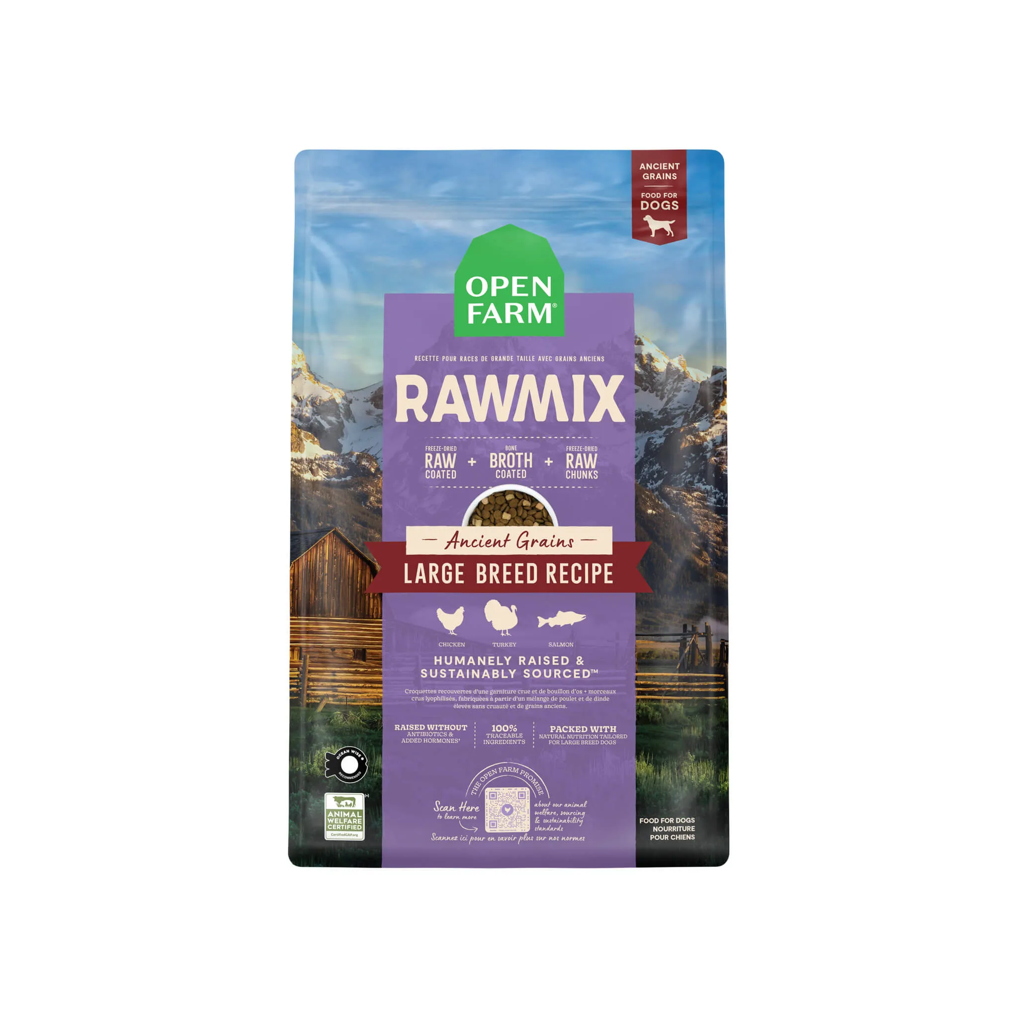 Open Farm Ancient Grains Rawmix Dry Dog Food