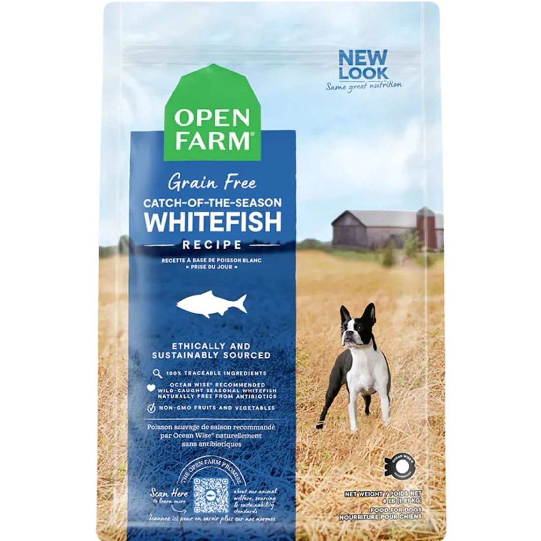 Open Farm Catch-of-the-Season Whitefish Grain-Free Dry Dog Food 22lb