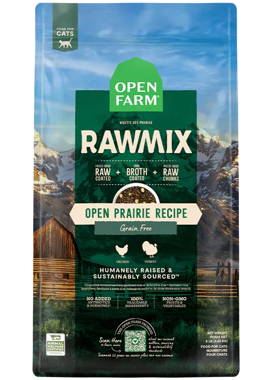 Open Farm Grain Free - Cat Food - RawMix - Open Prairie (Chicken & Turkey)