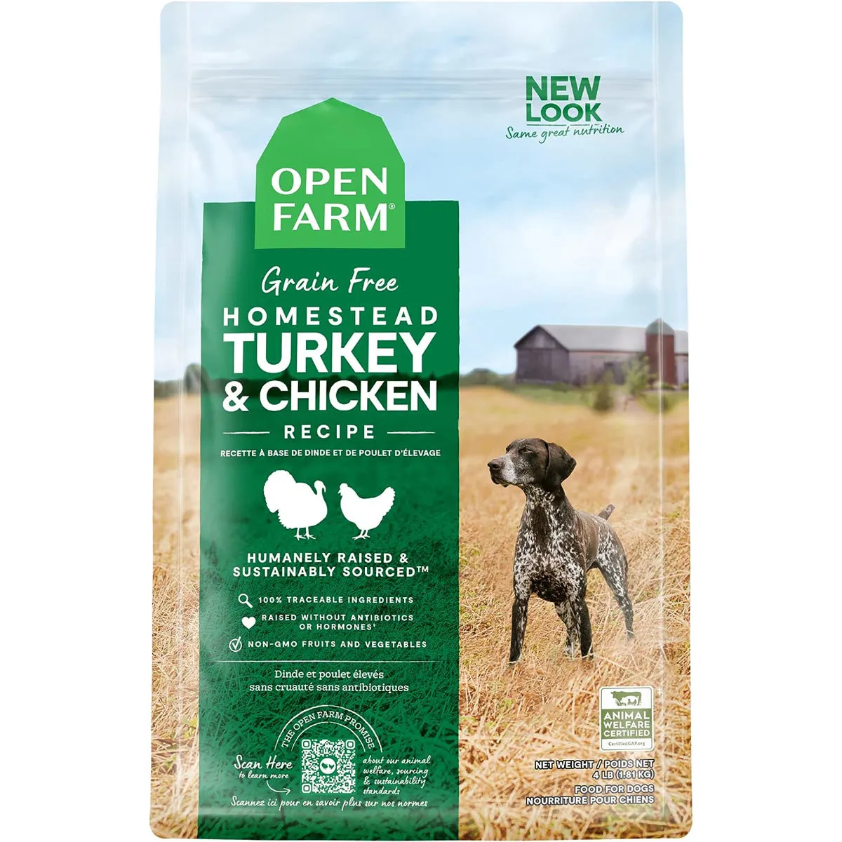 Open Farm Homestead Turkey & Chicken Grain-Free Dry Dog Food 11lb