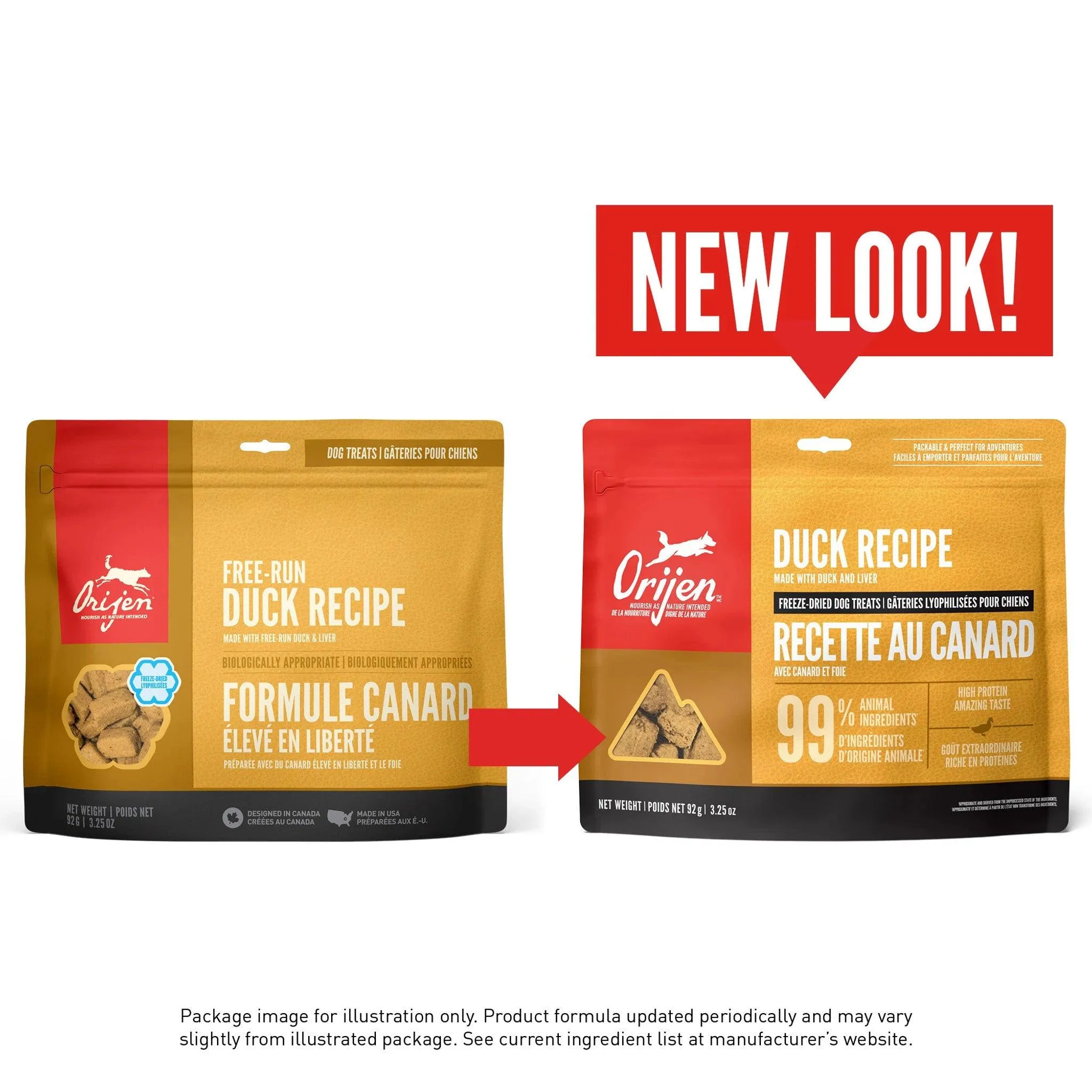 Orijen Freeze-Dried Dog Treats Free-Run Duck Formula