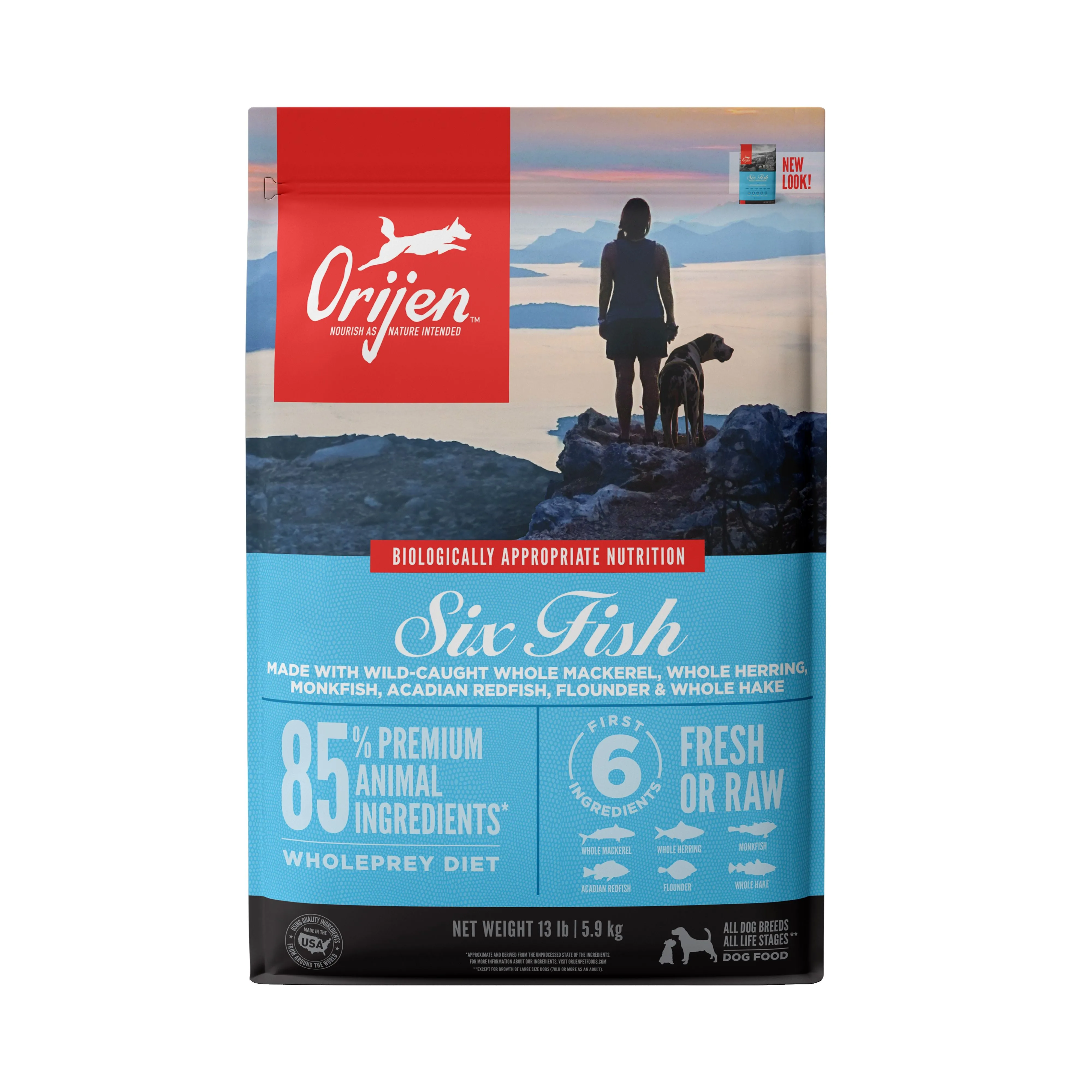 Orijen Grain Free Six Fish Dry Dog Food