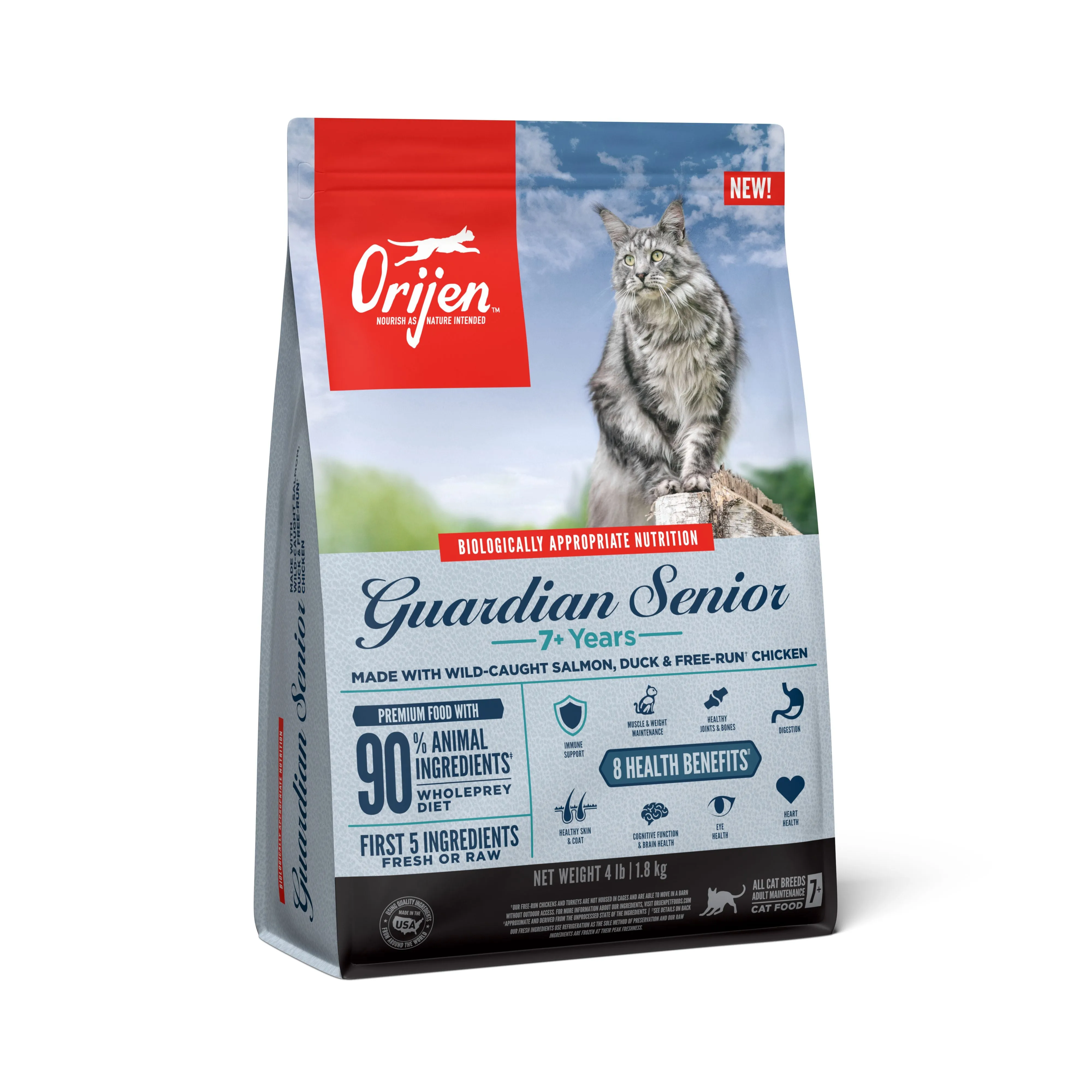 ORIJEN Guardian Senior Biologically Appropriate Dry Cat Food 1.8kg^^^