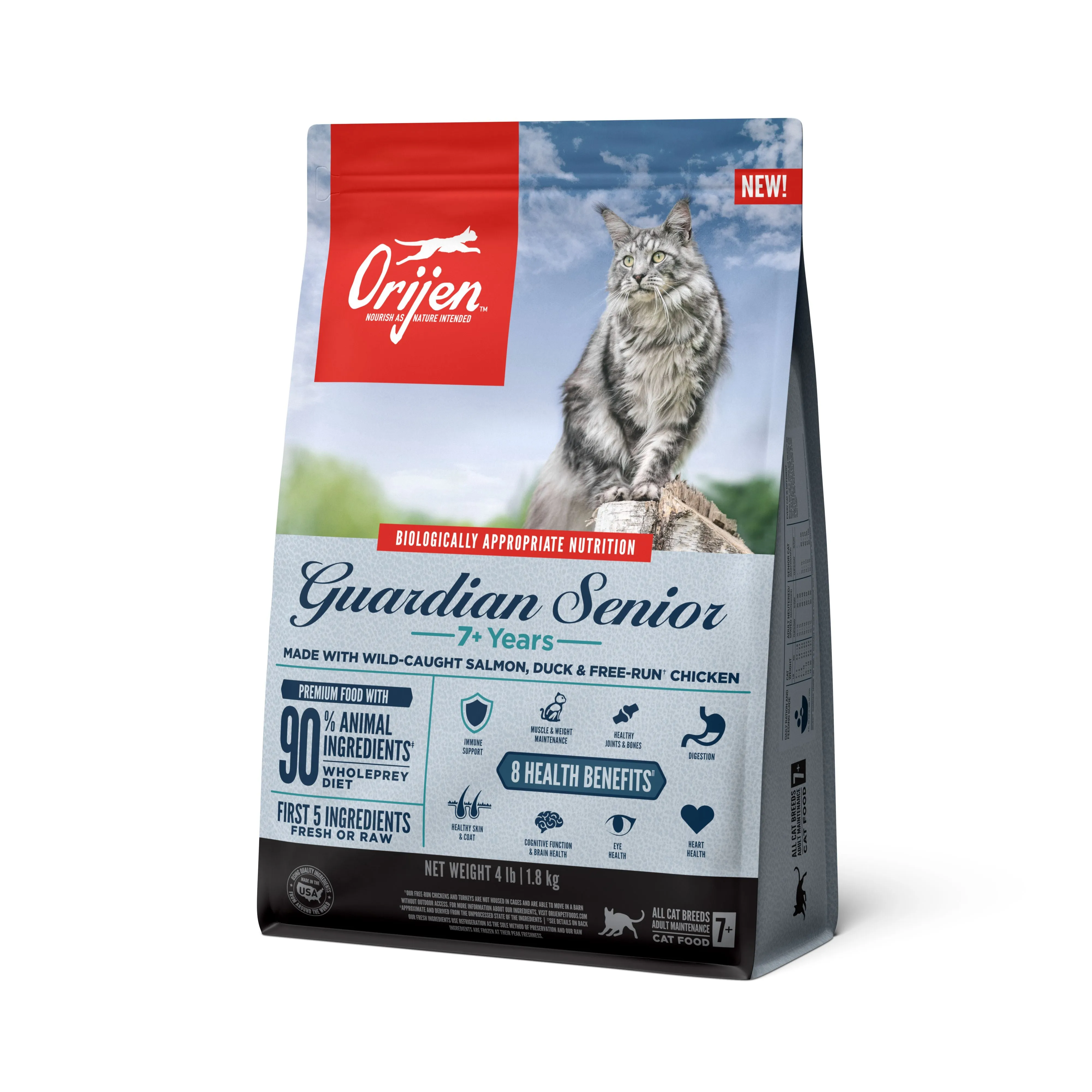 ORIJEN Guardian Senior Biologically Appropriate Dry Cat Food 1.8kg^^^