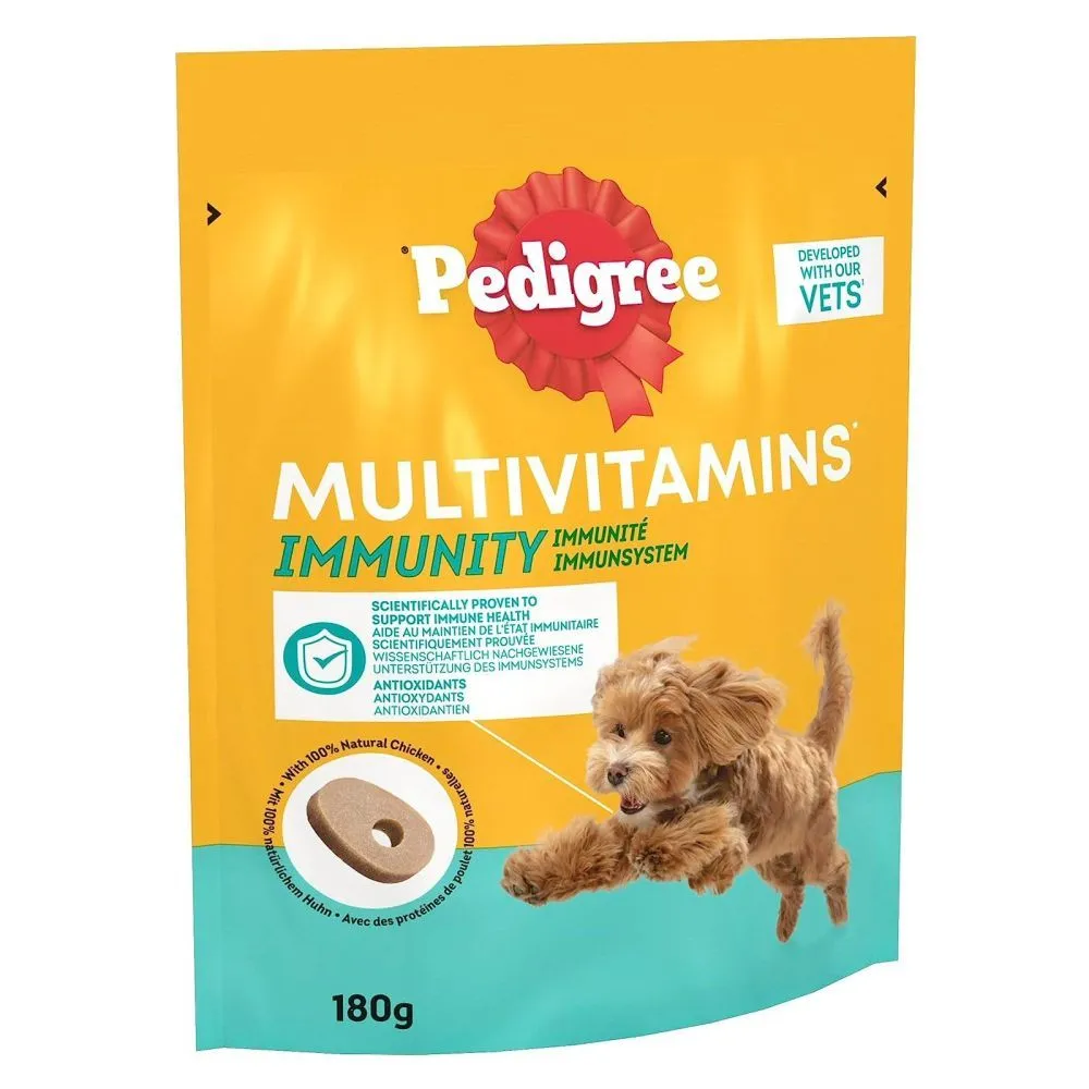 Pedigree 180g Multivitamins Immunity 30 Soft Dog Chews