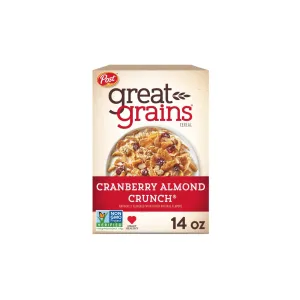 Post Great Grains Cranberry Almond Crunch 396g – Healthy & Delicious Breakfast Cereal