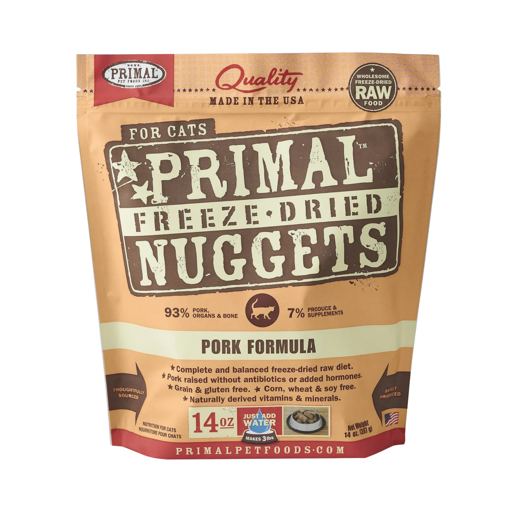 Primal Nuggets Pork Formula Freeze-Dried Cat Food