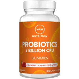 Probiotics Gummies | 2 Billion CFU | Natural Strawberry & Raspberry Flavored | 30 servings