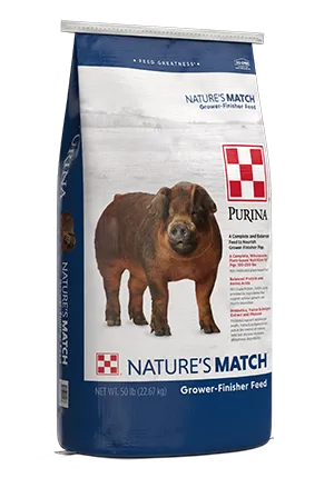 Purina Animal Nutrition  NATURE’S MATCH® GROWER-FINISHER SWINE FEED