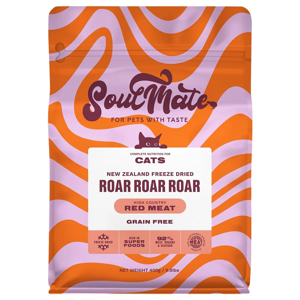 SoulMate Roar Roar Roar Freeze Dried High Country Red Meat Dry Cat Food