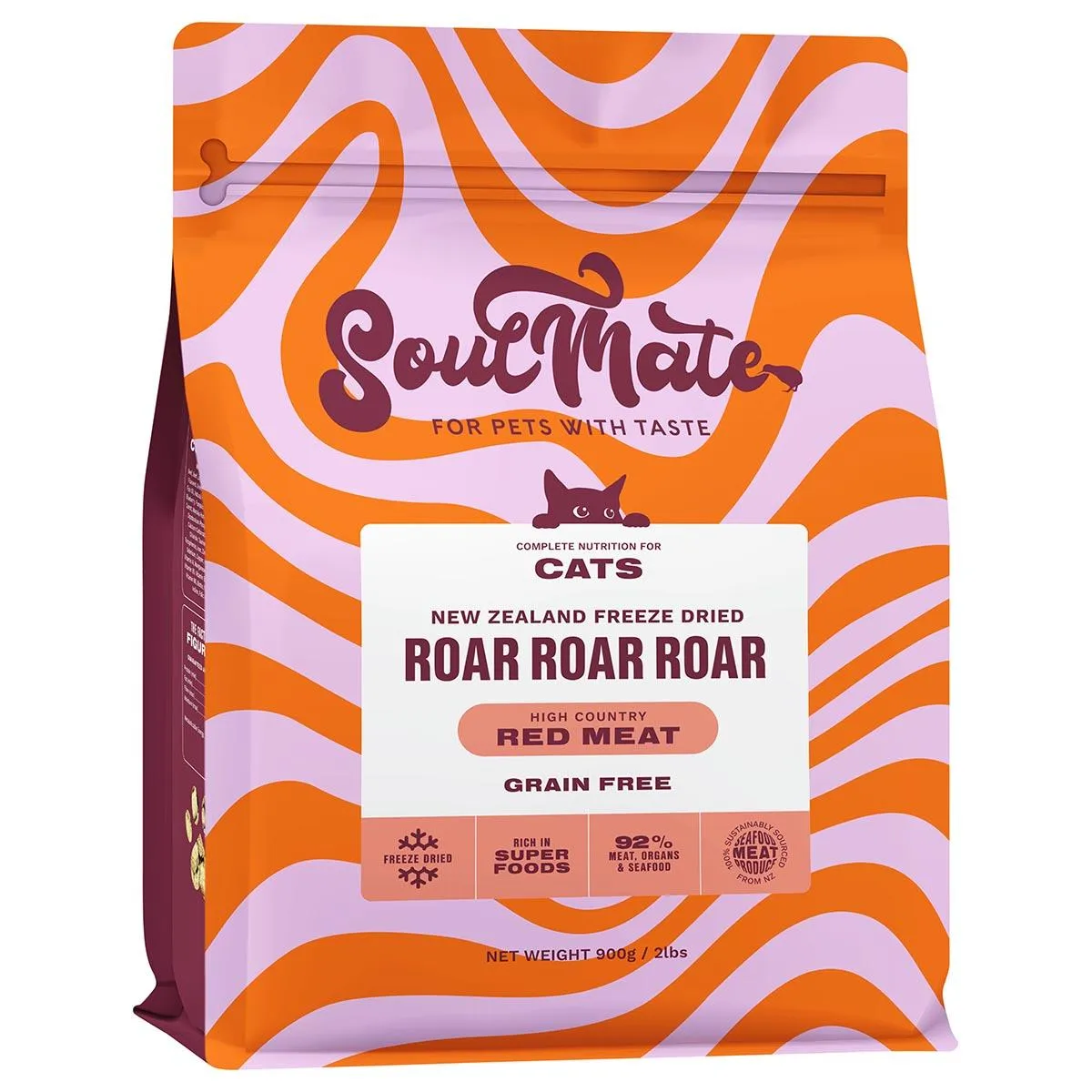 SoulMate Roar Roar Roar Freeze Dried High Country Red Meat Dry Cat Food