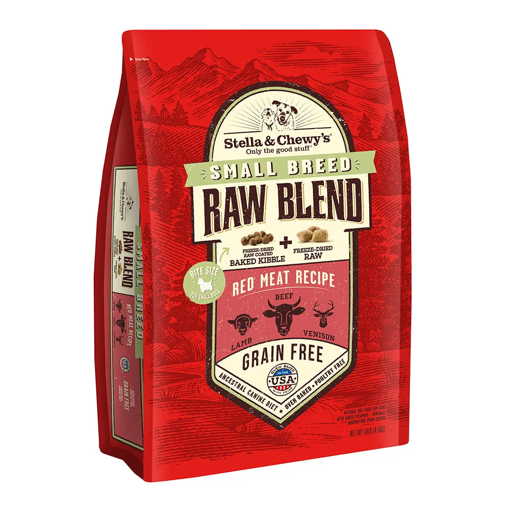 Stella & Chewy's Dog Raw Blend Kibble Small Breed Red Meat Recipe 10lb