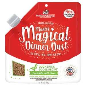 Stella & Chewy's Marie’s Magical Dinner Dust Duck Duck, Goose Recipe Freeze-Dried Raw Dog Food Topper 7 oz