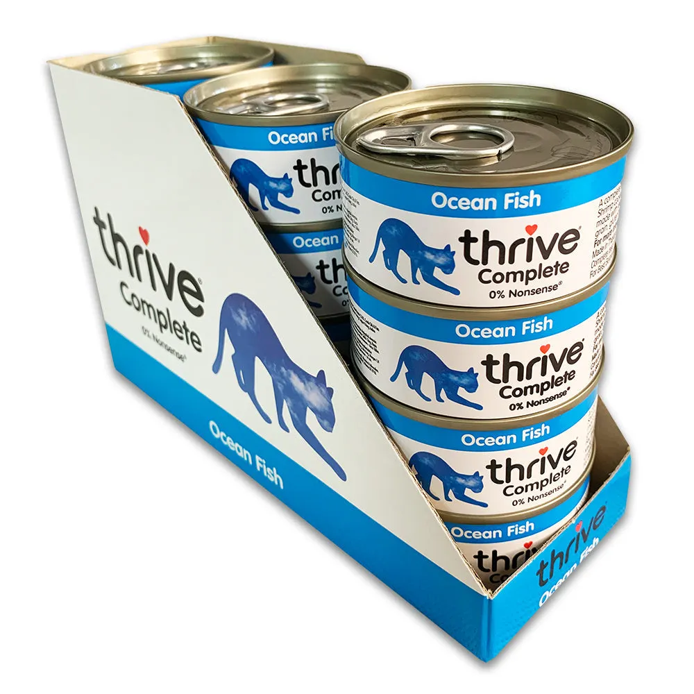 Thrive Ocean Fish Wet Cat Food 75g x 12