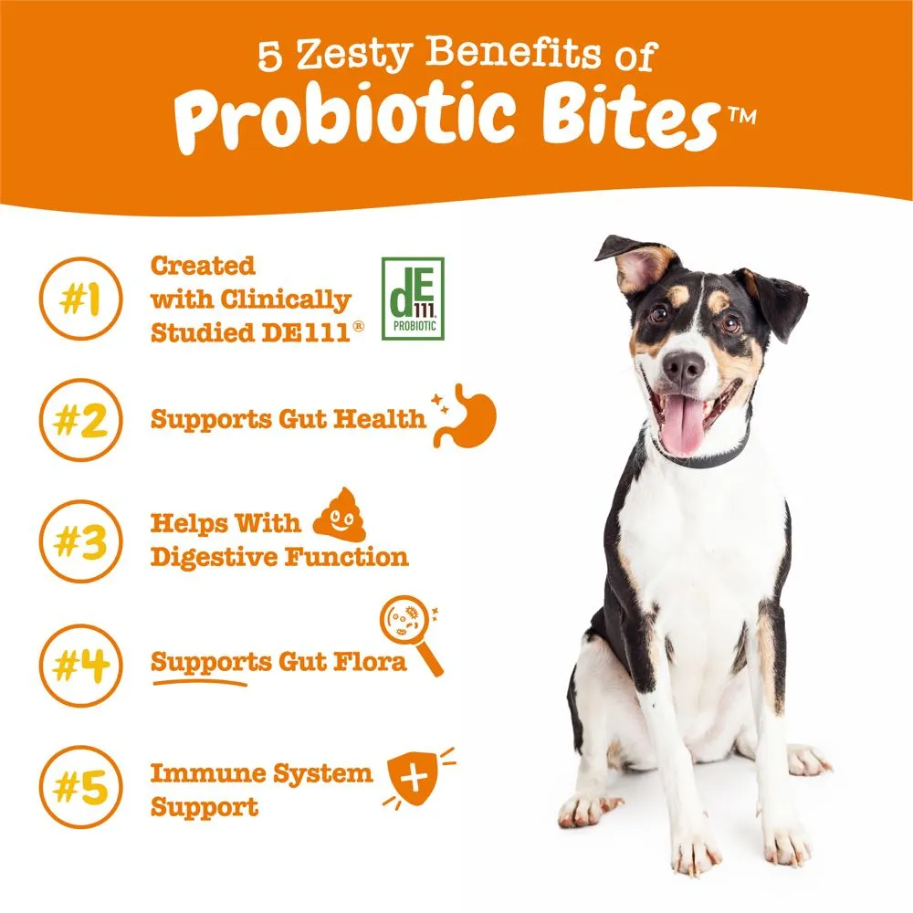 TRIAL SPECIAL 25% OFF (1 per order): Zesty Paws Probiotic Bites Pumpkin Dog Chews Trial Pack 10ct