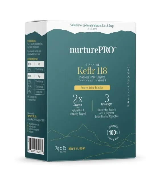 TRY & BUY: Nurture Pro Kefir 118 Probiotics   Plant Enzymes Freeze-Dried Powder For Dogs & Cats