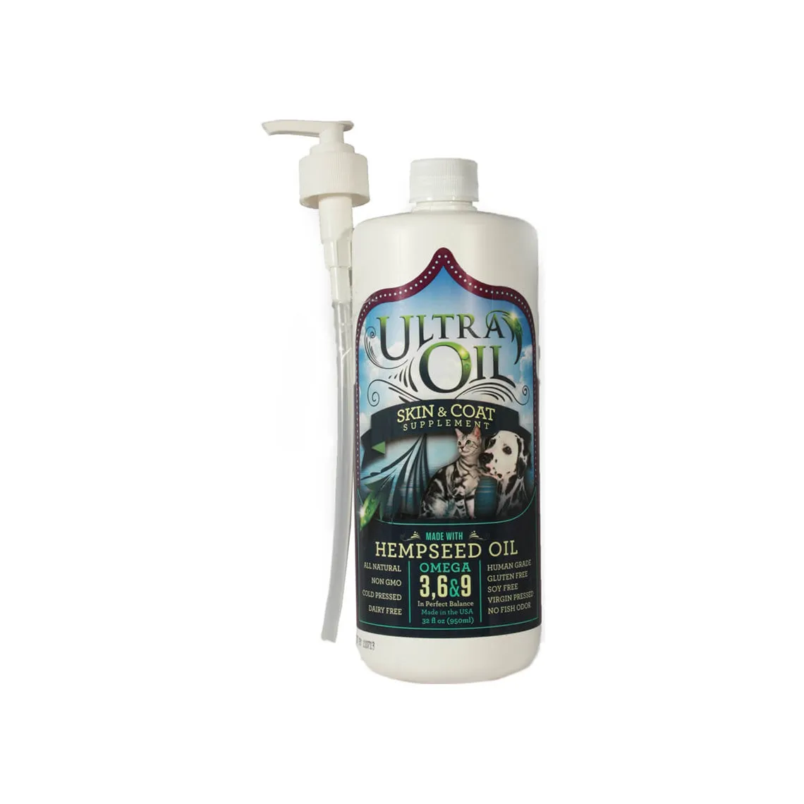 Ultra Oil Skin & Coat Supplement with Hempseed Oil