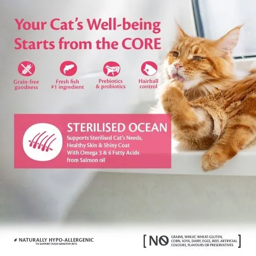 Wellness CORE Sterilised Salmon Grain Free Dry Adult Cat Food 1.75kg