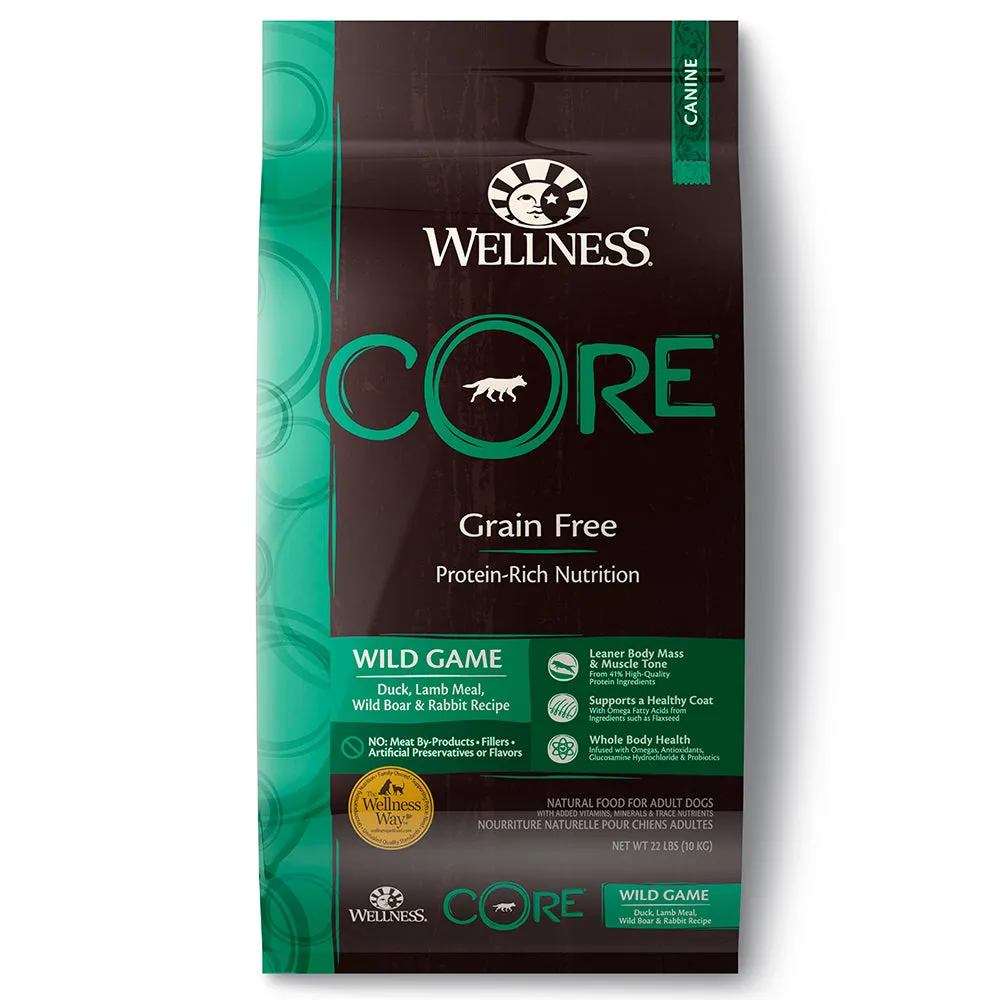 Wellness Dog Core Wild Game Formula 22lb