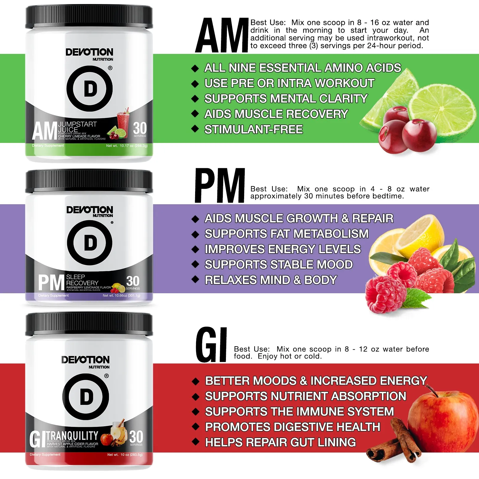 Wellness Trio | AM-PM-GI Formula Bundle