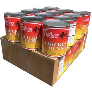 Yoders Canned Chicken Chunks Case (12 Cans)